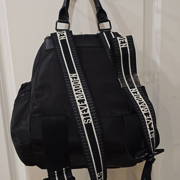 Steve Madden BSolly Backpack- Black/Black main image 7